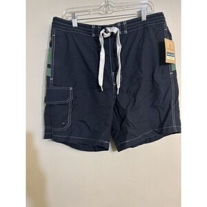 NWT Blue  Cargo Swim Shorts‎ Size Large By Lanesboro